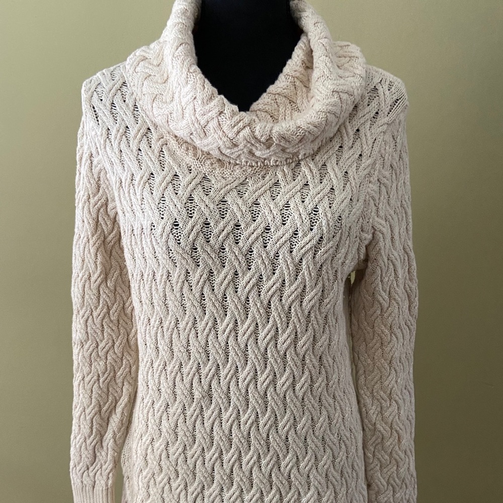 Long white sweater